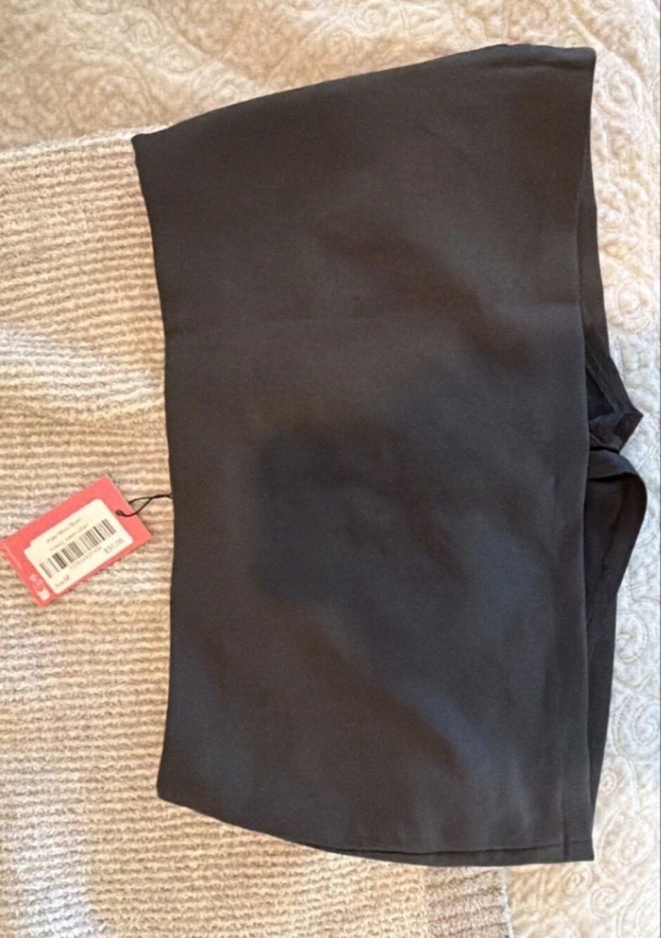 Edikted Piper Dark Gray Solid Micro Skort